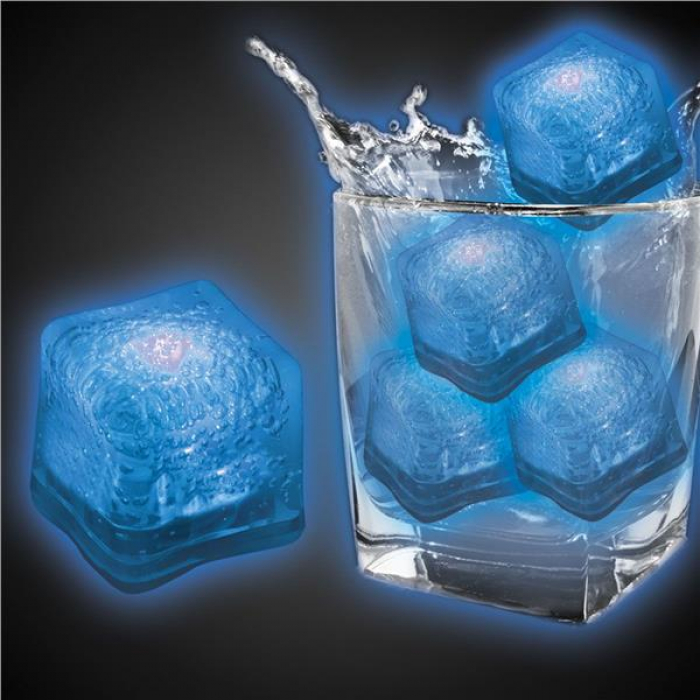 Blue LED Light-Up Ice Cubes (Per Unit of 4)