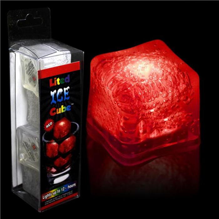 Red LED  Ice Cubes (Per 4 pack)