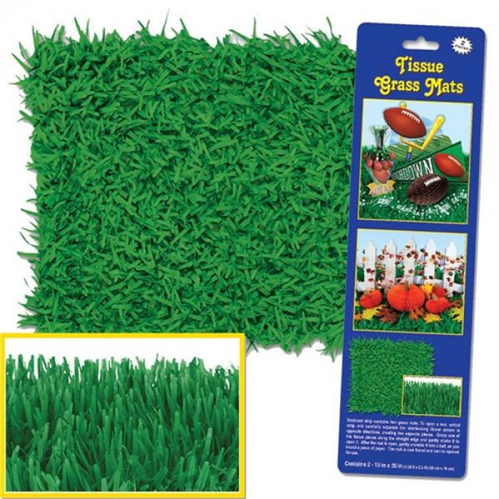 Green Tissue Grass Mats (Per 2 pack)