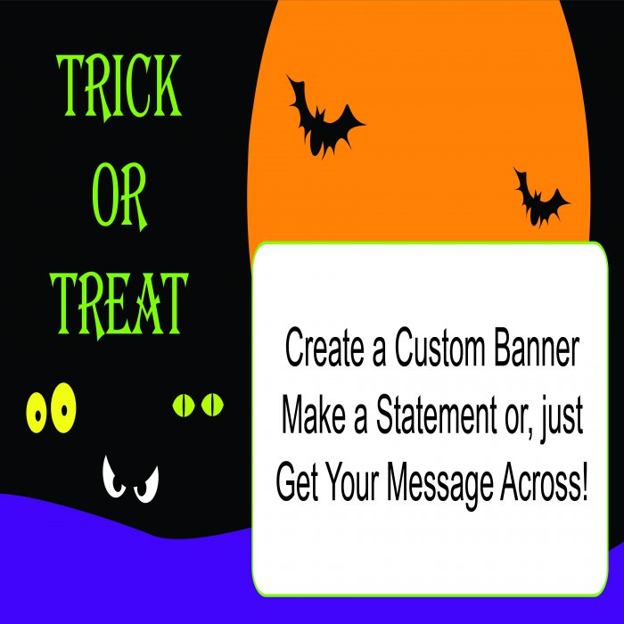 Trick Or Treat Custom Banner - 12 x 24