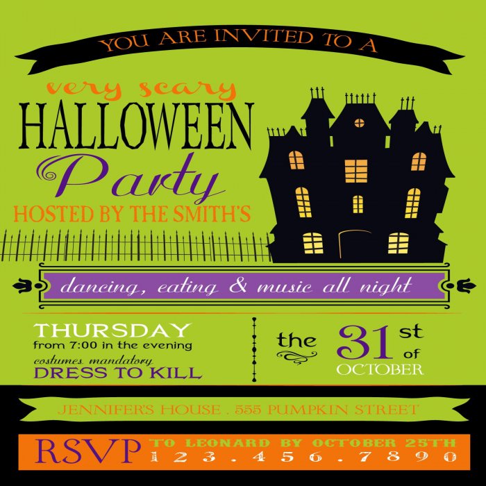 Very Scary Halloween Party - 4 x 6