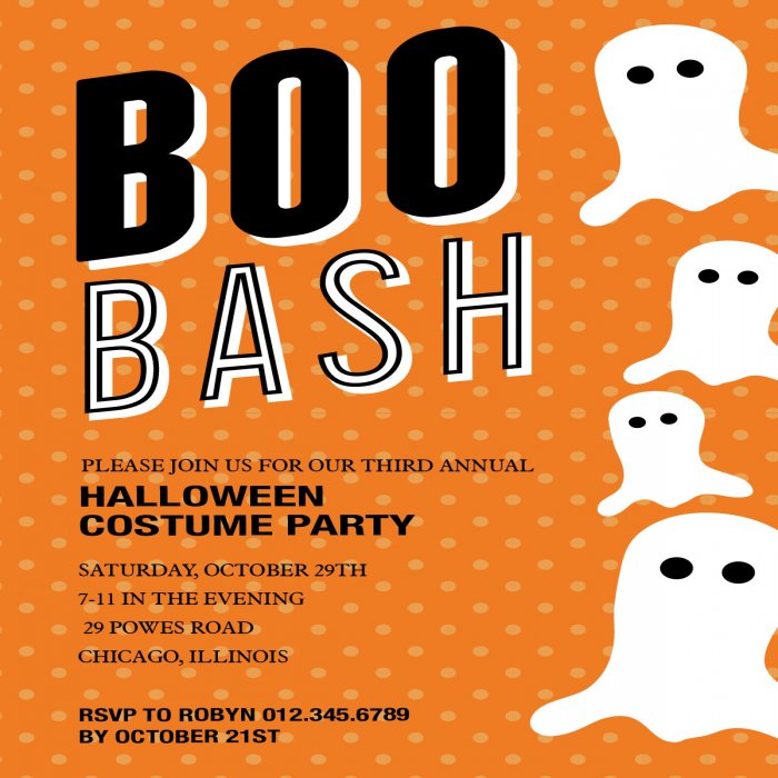 Boo Bash Halloween Party - 4 x 6