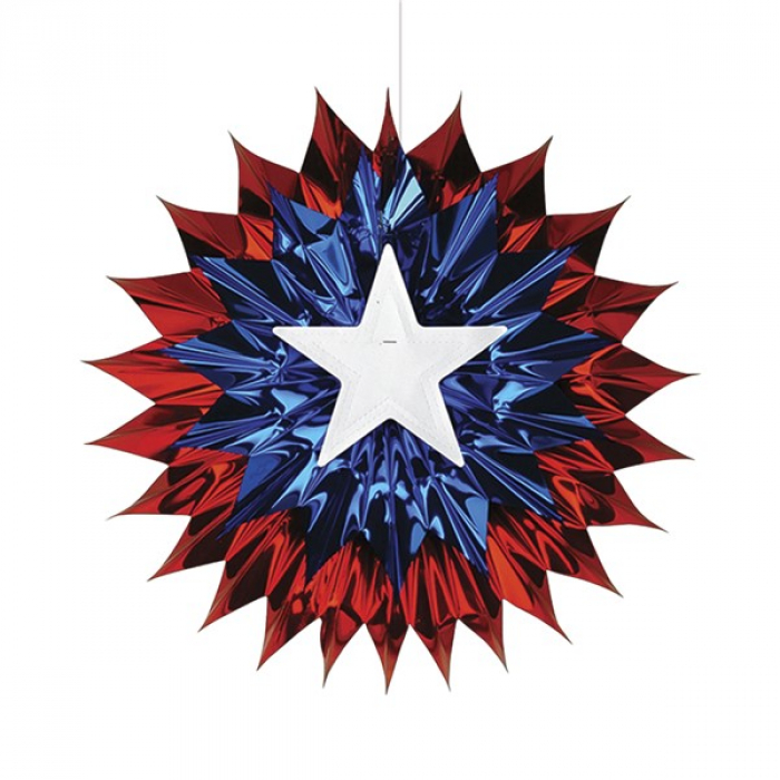 Patriotic Metallic Star