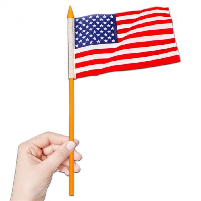 American 4" x 6" Cloth Flags (Per 12 pack)