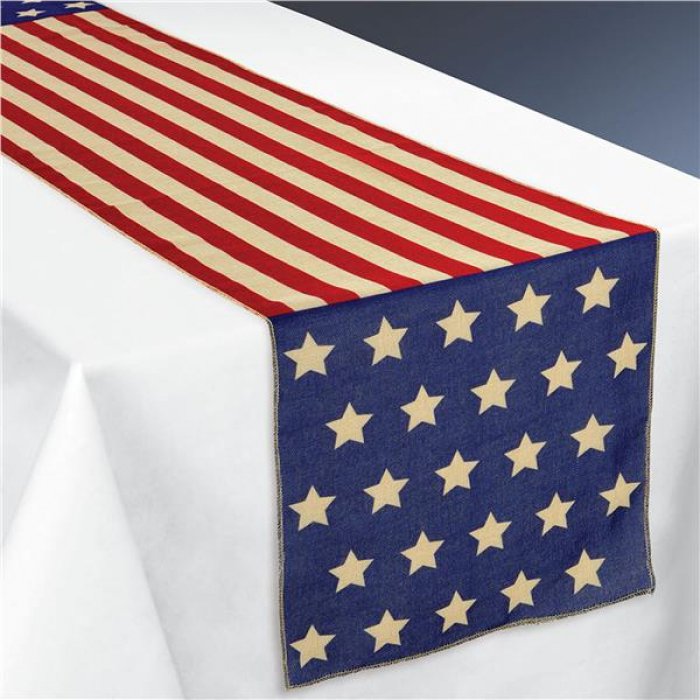 American Flag Table Runner