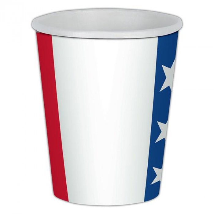 Patriotic Colors Paper Cups