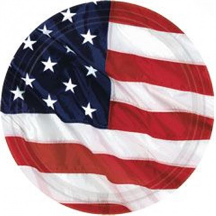 American Flag 7" Plates