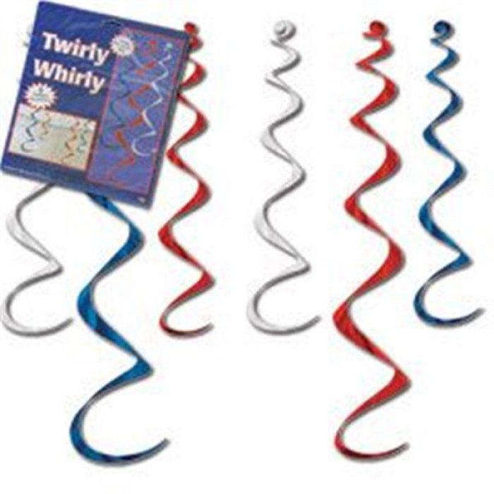 Patriotic Twirly Whirly Decorations -