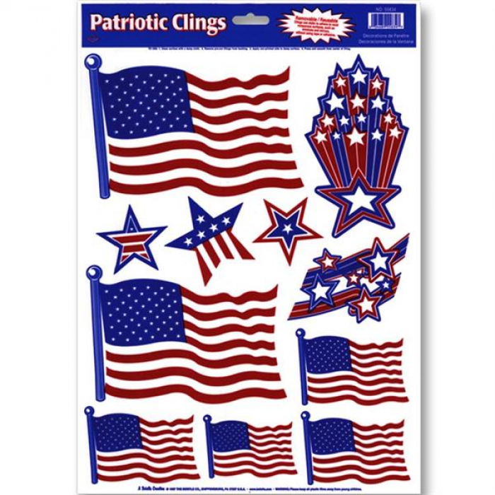 Patriotic Window Clings