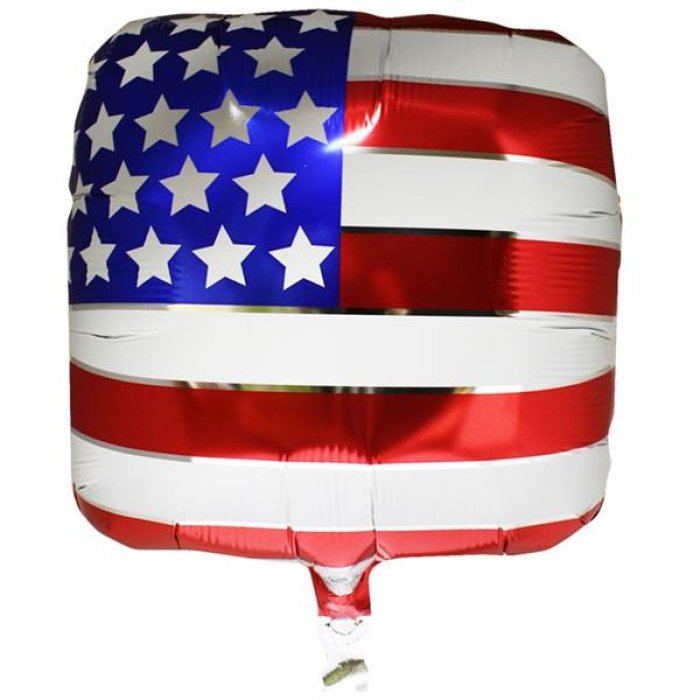 American Flag Metallic 18" Balloon