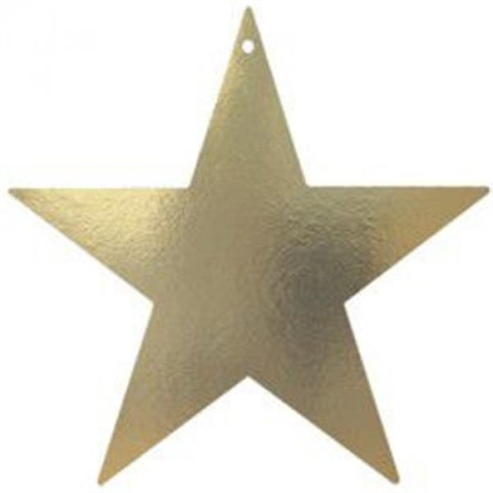 Gold Star Foil Cutouts