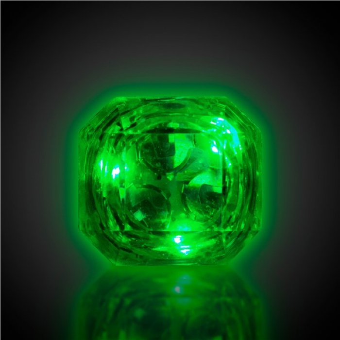 LED Green Diamond Ring