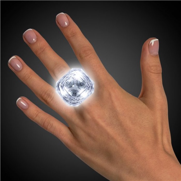 LED White Diamond Ring