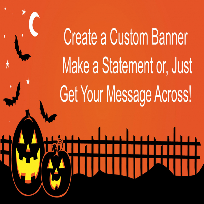 Pumpkin Patch Custom Banner - 18 x 36