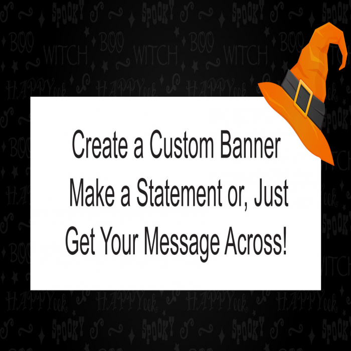 Witch Hat Custom Banner - 48 x 96