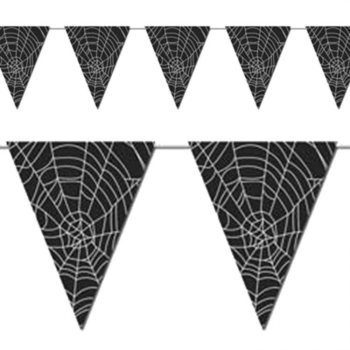 Spider Web 12 Pennant Banner Spider Web 12 Pennant Banner