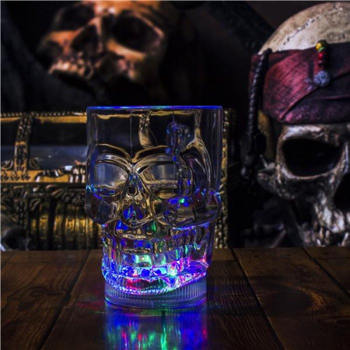 LED Skull 14 oz Cup