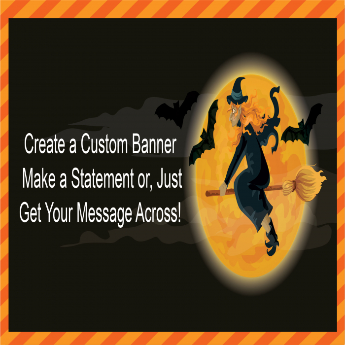 Halloween Witch Custom Banner - 48 x 96