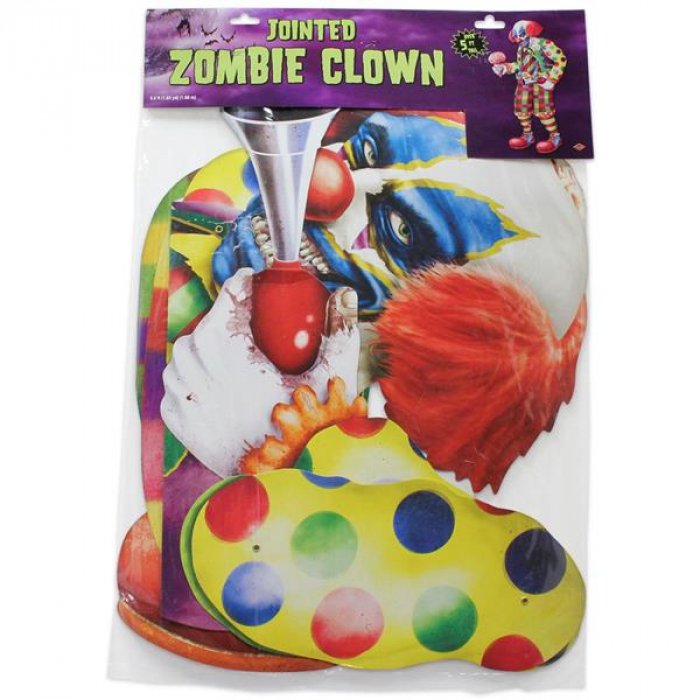 Zombie Clown Jointed Cutout