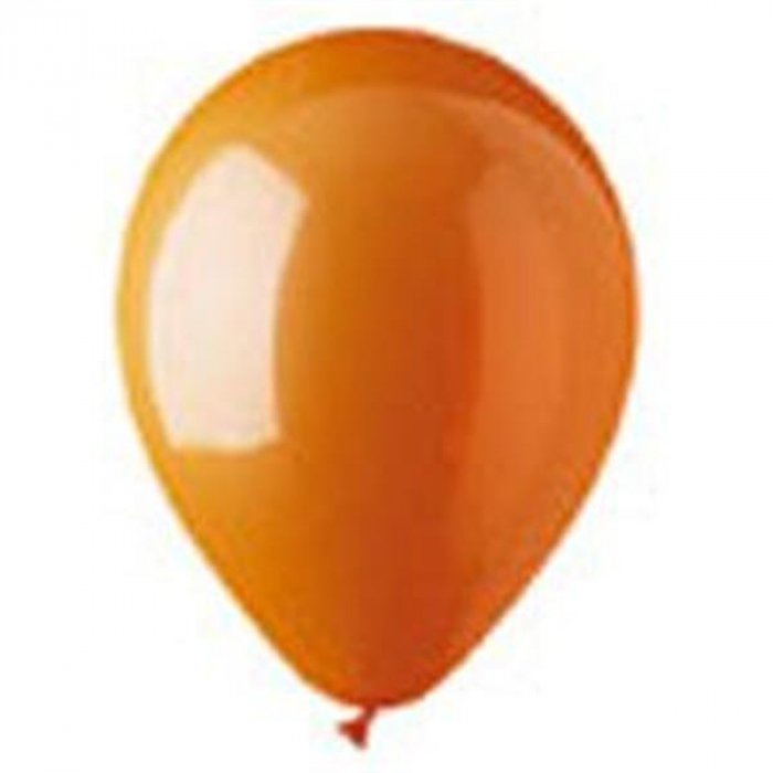 Orange Crystal Latex 12" Balloons