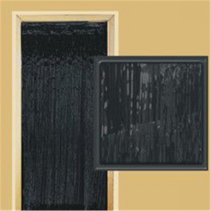Black Metallic Fringed Door Curtain