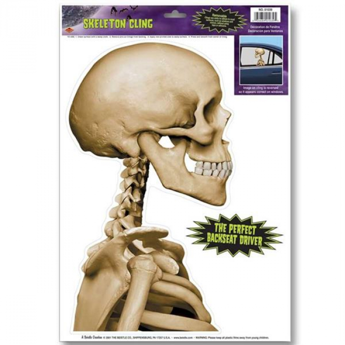 Skeleton Car Window Cling Decoration
