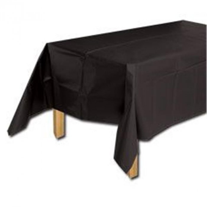 Black Plastic Table Cover