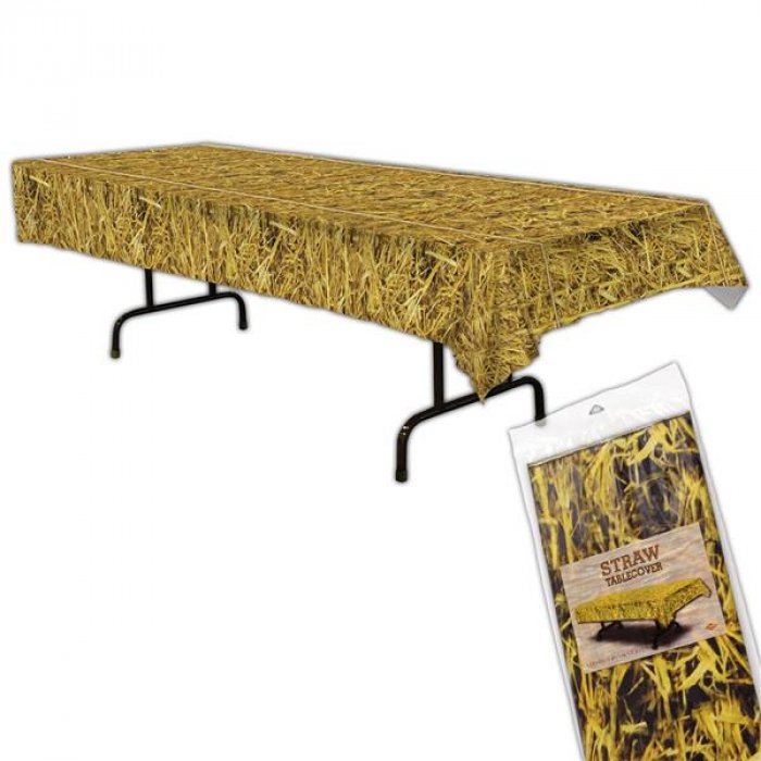 Straw Plastic Table Cover