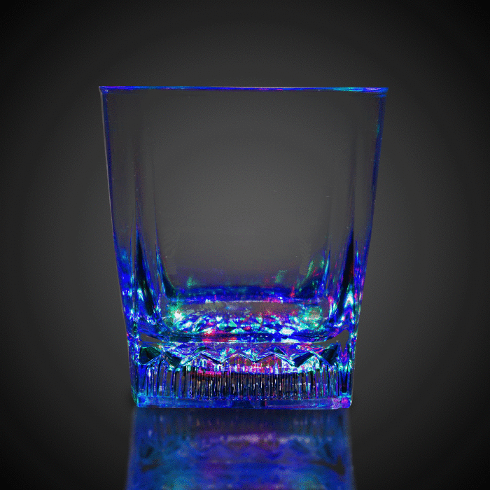 LED Square Bottom 10 oz Rocks Glass