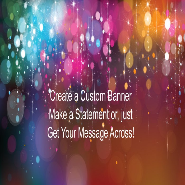 Colorful Bubbles Custom Banner - 12 x 24