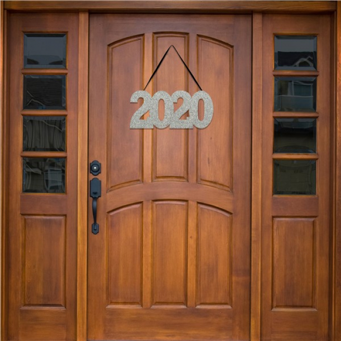 2020 Glitter Hanging Sign