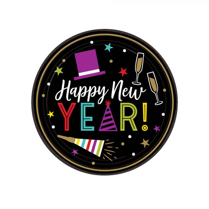 New Years Eve 7" Plates New Years Eve 7" Plates