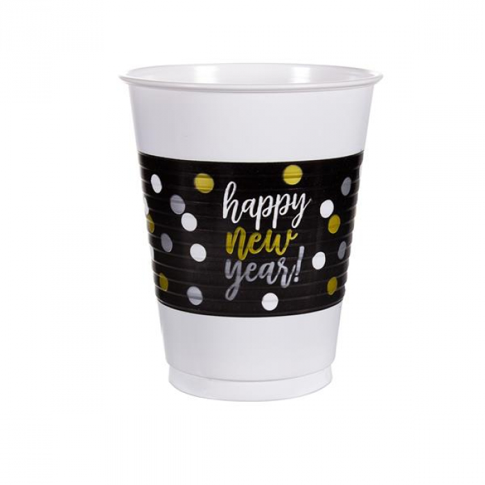New Years 16 oz Cups