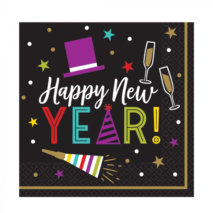 New Years Eve Lunch Napkins New Years Eve Lunch Napkins