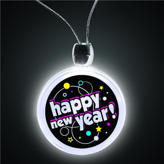 Happy New Year LED Light-Up Necklace