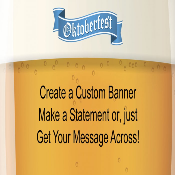 Oktoberfest Ale Custom Banner - 12 x 24
