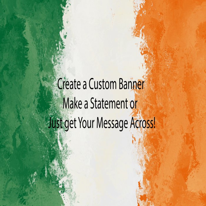 Irish Colors Custom Banner - 12 x 24