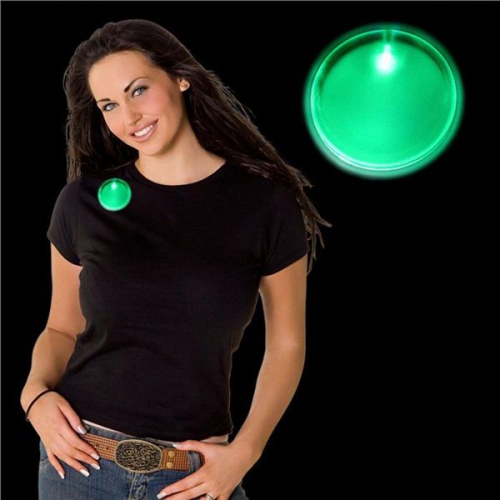 Green LED Badge