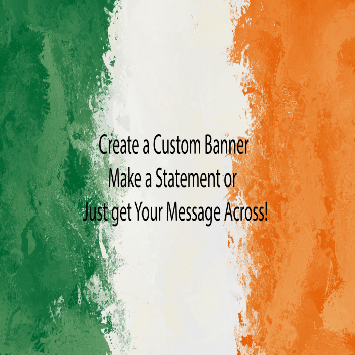 Irish Colors Custom Banner - 48 x 96