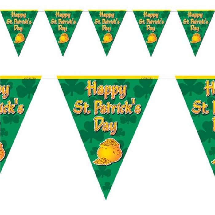 St. Patricks Day Pennant Banner