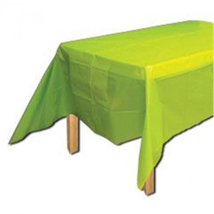 Neon Green Plastic Table Cover