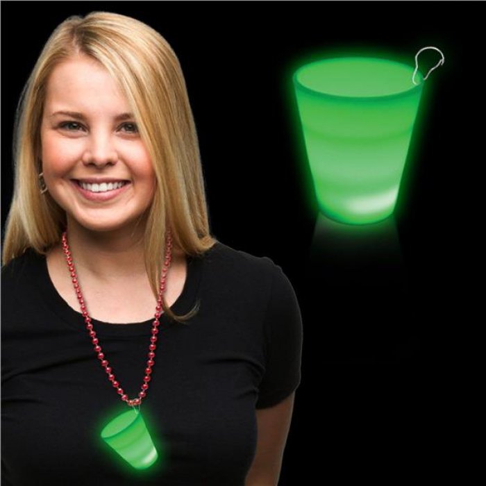 Green LED Shot Glass