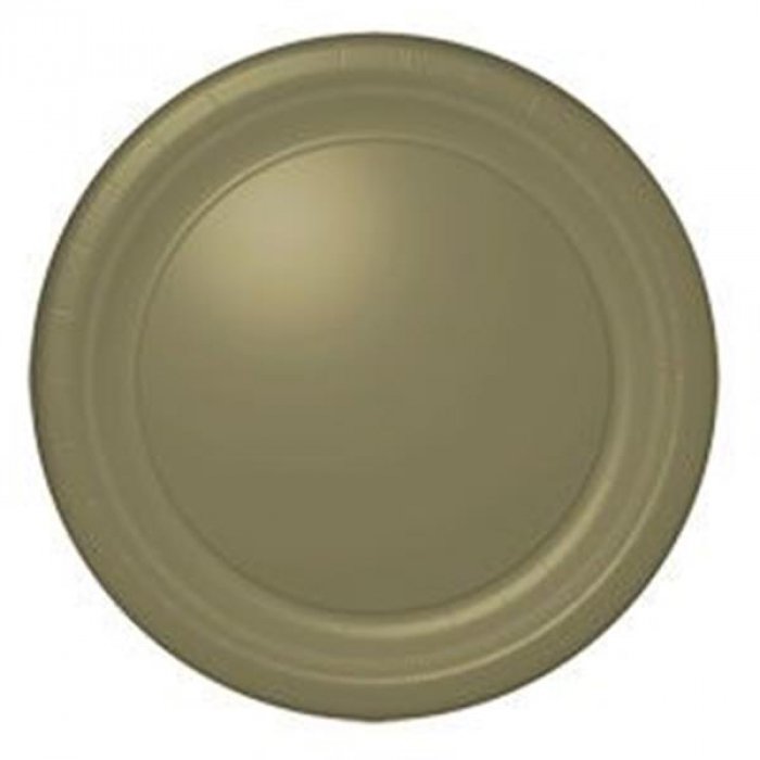 Gold Shimmer 10 1/2" Paper Plates