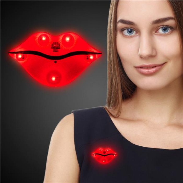 LED Red Lips Blinkies