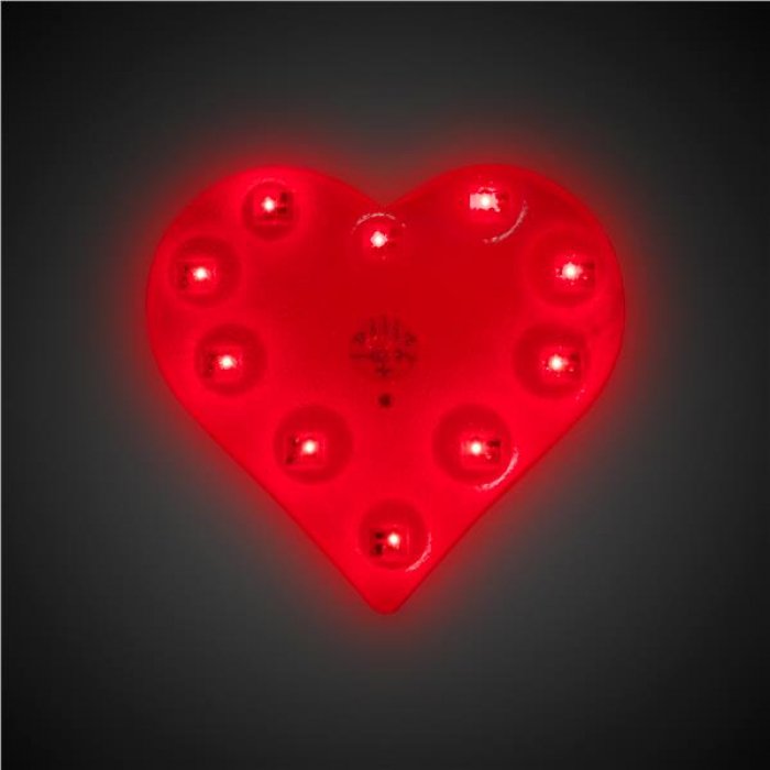 LED Red Heart Blinkies