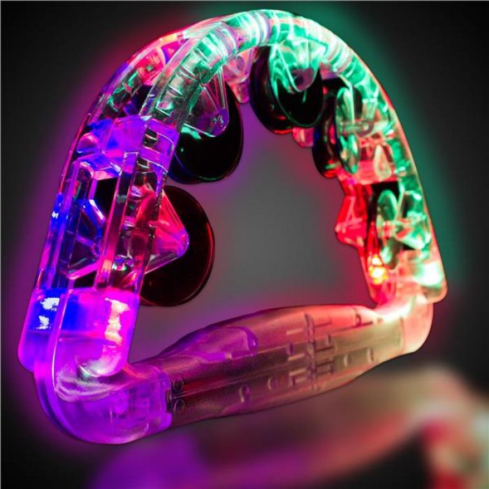 LED Clear Tambourine