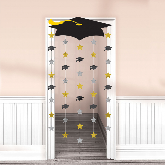 Grad Cap Doorway Curtain Grad Cap Doorway Curtain