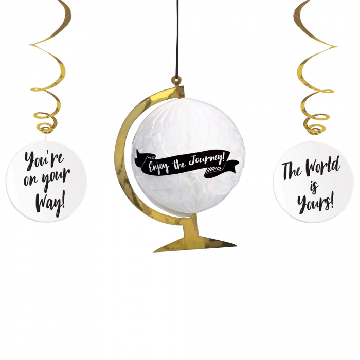 Grad Globe Honeycomb Decorations Grad Globe Honeycomb Decorations
