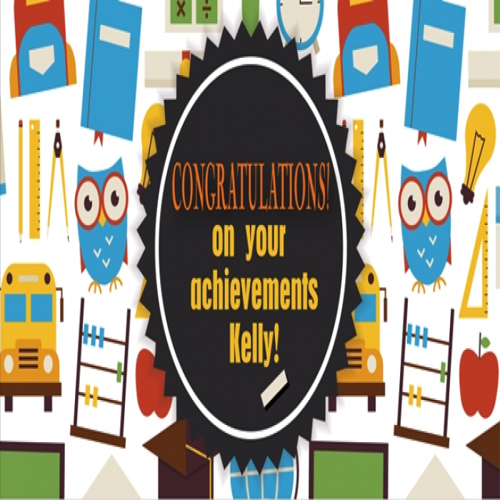 Grade School Graduation Custom Banner - 48 x 96