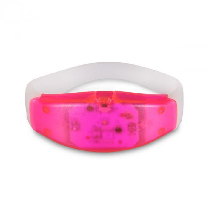LED Pink Silicone Bracelet